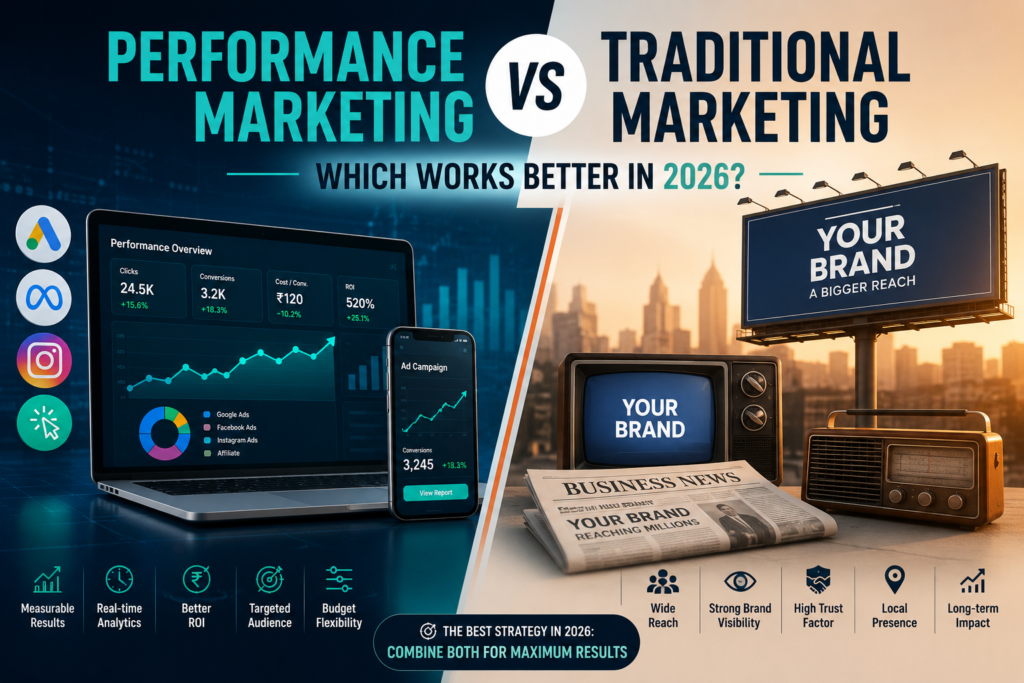 Performance Marketing vs Traditional Marketing in 2026