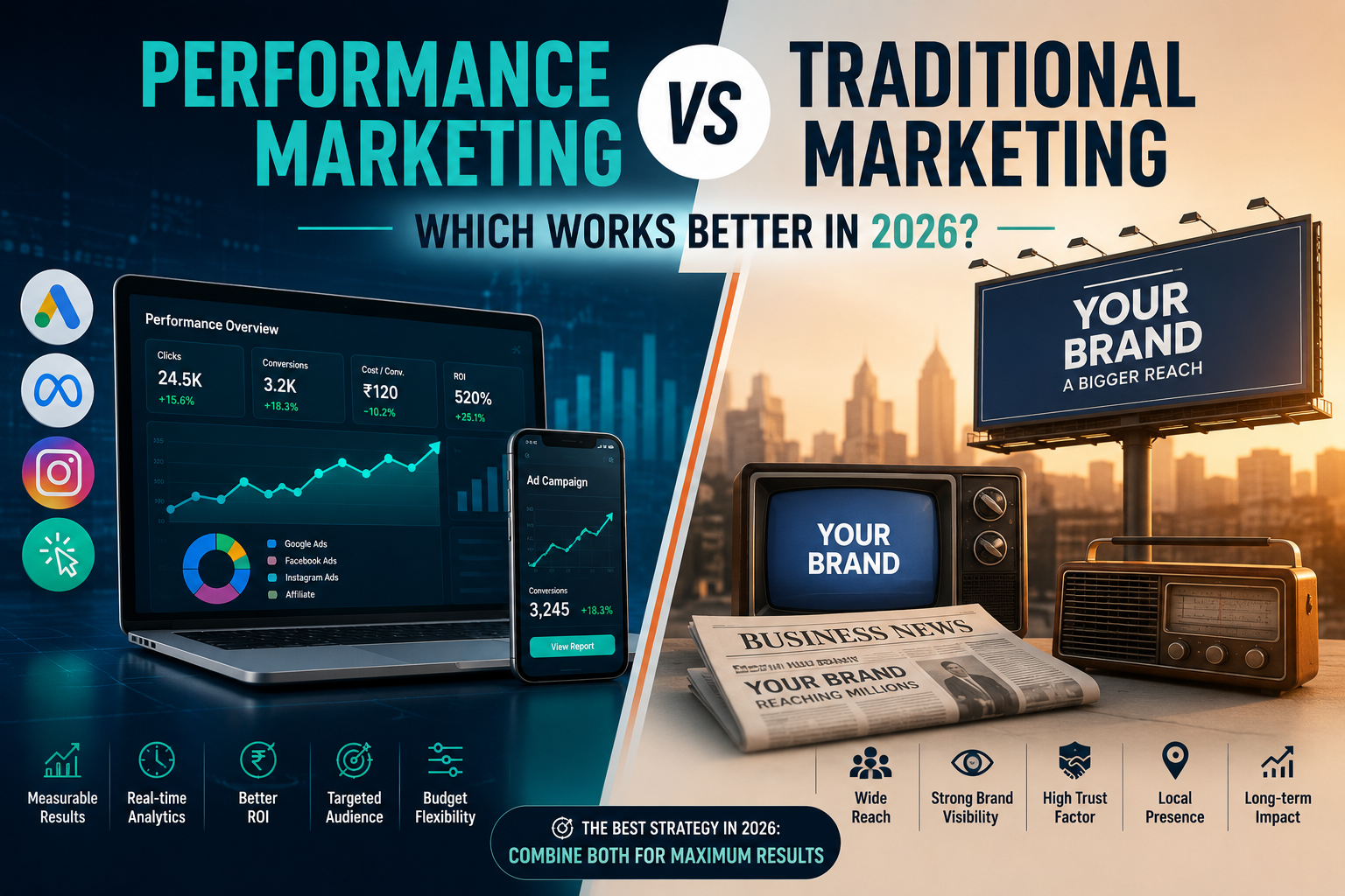 Performance Marketing vs Traditional Marketing in 2026